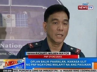 NTG: Panayam kay PNP spokesman P/CSupt. Wilben Mayor kaugnay sa Oplan Balik-Paaralan