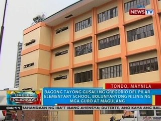 Gregorio del Pilar Elementary School, bonultaryong nilinis ng mga guro at magulang