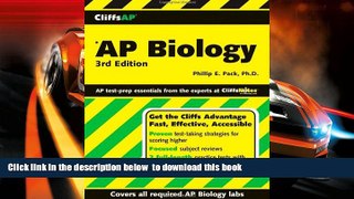BEST PDF  CliffsAP Biology, 3rd Edition (CliffsNotes AP) FOR IPAD