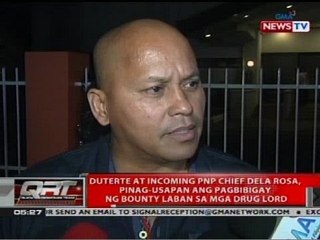 Duterte at Dela Rosa, pinag-usapan ang pagbibigay ng bounty laban sa mga drug lord
