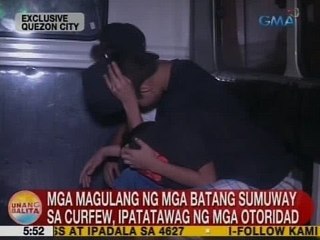 UB: Mga magulang ng mga batang sumuway sa curfew sa QC, ipatatawag ng mga otoridad