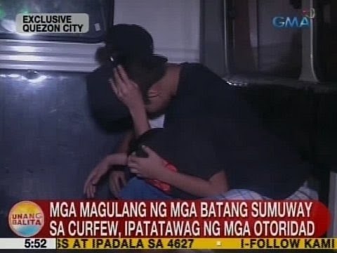 UB: Mga magulang ng mga batang sumuway sa curfew sa QC, ipatatawag ng mga otoridad