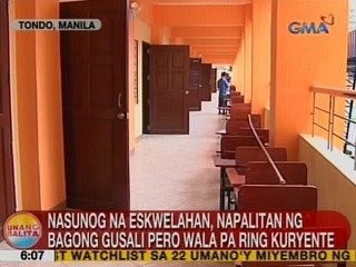 UB: Nasunog na eskwelahan sa Tondo, napalitan ng bagong gusali pero wala pa ring kuryente