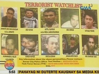 UB: Davao police, naglabas ng terrorist watchlist 2 araw bago ang thanksgiving party ni Duterte