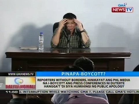 Iba't ibang grupo, binatikos ang pahayag ni Duterte kaugnay sa media killings