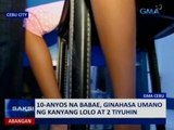 Saksi: 10-anyos na babae, ginahasa umano ng kanyang lolo at 2 tiyuhin