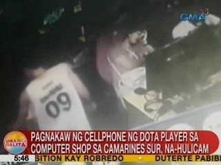 UB: Pagnakaw ng cellphone ng dota player sa computer shop sa CamSur, na-hulicam