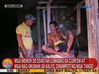 UB: Mga menor de edad na lumabag sa curfew at mga nag-iinuman sa kalye sa QC, dinampot