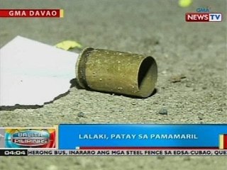 BP: Lalaki, patay sa pamamaril