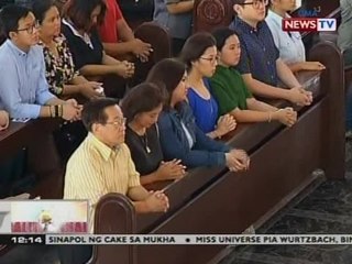 BT: Incoming VP Leni Robredo at kanyang mga tagasuporta, dumalo sa isang misa ng pasasalamat