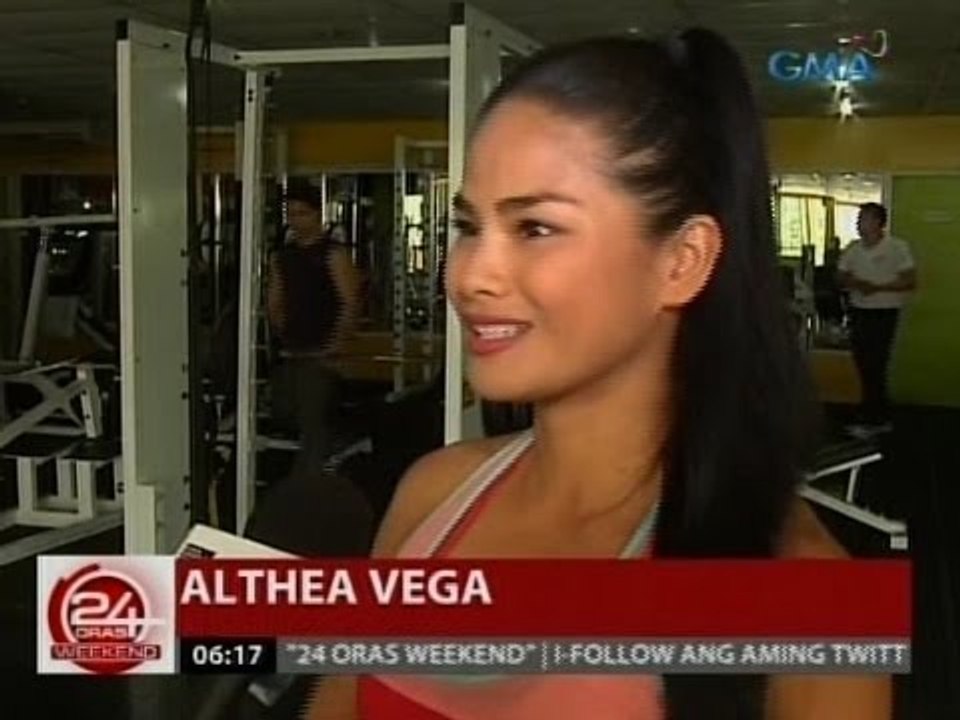 24 Oras: Pambato ng Pilipinas sa Miss Fitness Int'l na si Althea Vega, todo-handa na