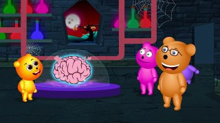 Mega Gummy bear visits Museum finger family nursery rhymes for children - Gummybear fun Adventures