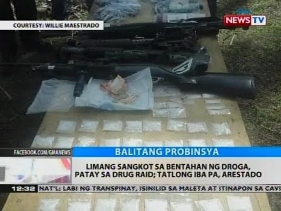 BT: Limang sangkot sa bentahan ng droga, patay sa drug raid, tatlong iba pa, arestado