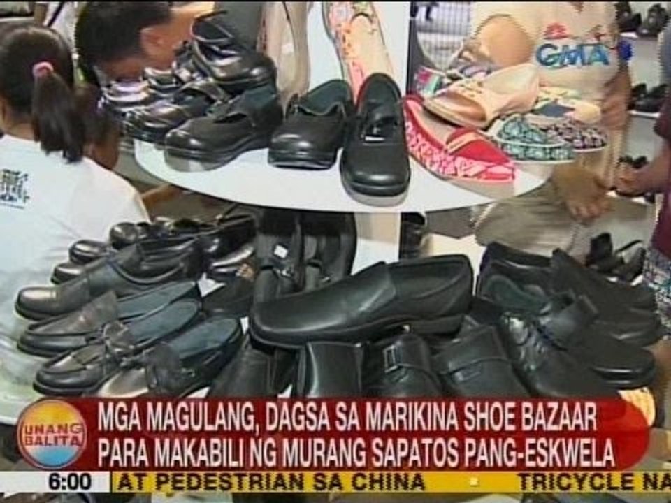 UB: Mga magulang, dagsa sa Marikina shoe bazaar para makabili ng murang sapatos pang-eskwela