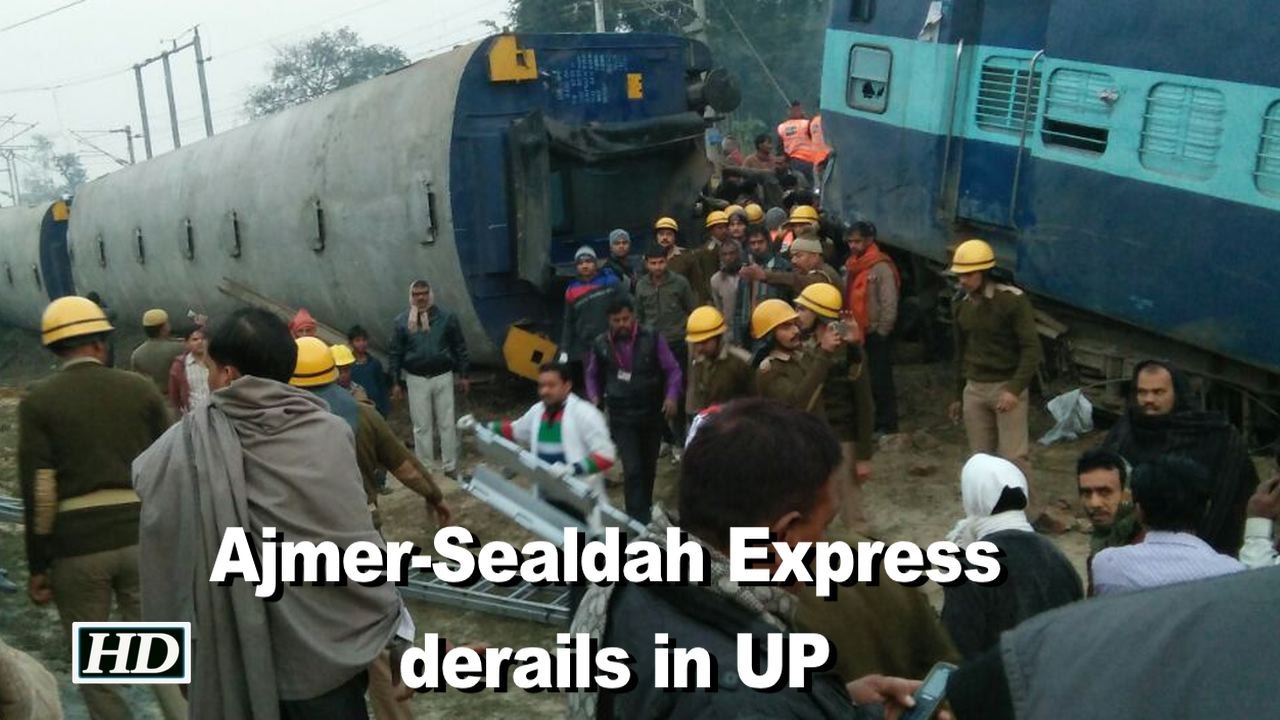 Train derails near Kanpur, over 40 injured