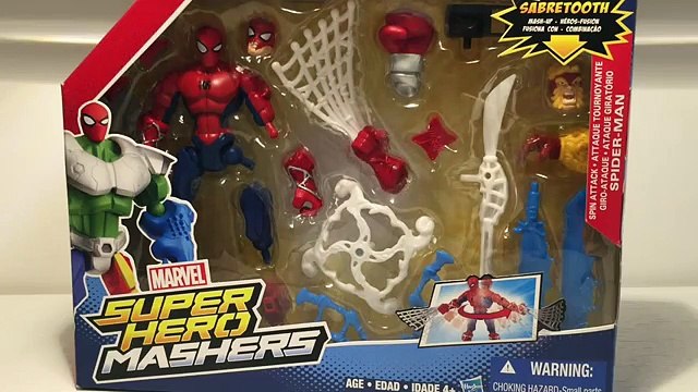 Marvel Avengers Super Hero Mashers Super Spin Spider-Man Figure Toys