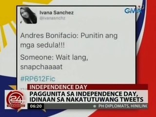 24 Oras: Paggunita sa Independence Day, idinaan sa nakatutuwang tweets