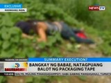 BT: Bangkay ng babae, natagpuang balot ng packaging tape