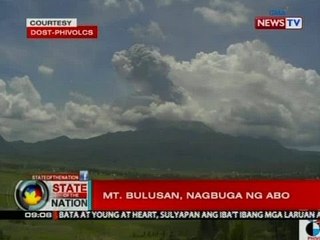SONA: Mt. Bulusan, nagbuga ng abo