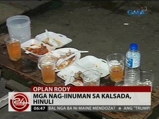 24 Oras: Mga nag-iinuman sa kalsada, hinuli