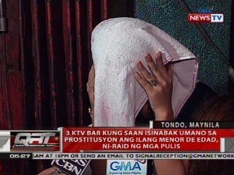 3 KTV bar kung saan isinabak umano sa prostitusyon ang ilang menor de edad, ni-raid ng mga pulis