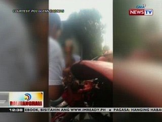 BT: Rider, natuhog sa mukha ng bakal mula sa bumper ng nakabanggaang truck