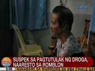 UB: Suspek sa pagtutulak ng droga, naaresto sa Romblon