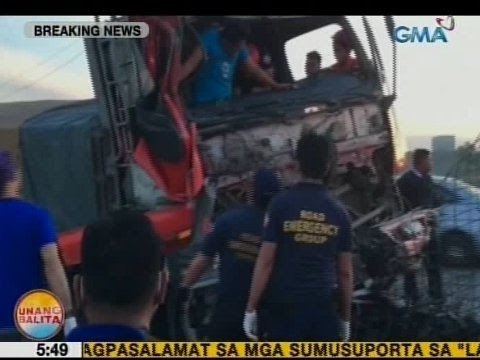 UB: Trailer truck na may kargang buhangin, bumangga sa isa pang truck sa Marcos Highway