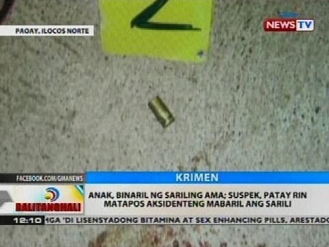 Anak, binaril ng sariling ama; suspek, patay rin matapos aksidenteng mabaril ang sarili