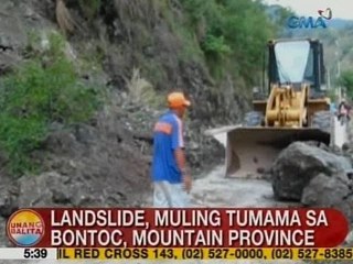 UB: Landslide, muling tumama sa Bontoc, Mt. Province