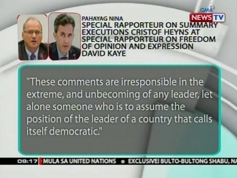 SONA: Pahayag ni Duterte, binatikos ng ilang human rights experts sa UN