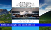 READ book  Davenport s Massachusetts Will And Estate Planning Legal Forms Alexander W Russell BOOK