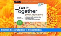 FREE [DOWNLOAD] Get It Together: Organize Your Records So Your Family Won t Have To Melanie Cullen