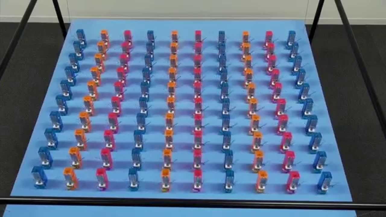Synchronisation de 100 métronomes