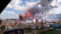 Un feu d'artifice cause une grave explosion dans une zone industrielle