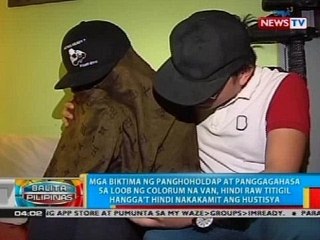 Mga biktima ng panghoholdap at panggagahasa, hindi raw titigil hangga't hindi nakakamit ang hustisya