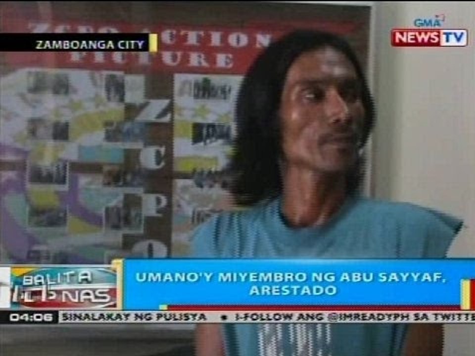 BP: Umano'y miyembro ng Abu Sayyaf, arestado