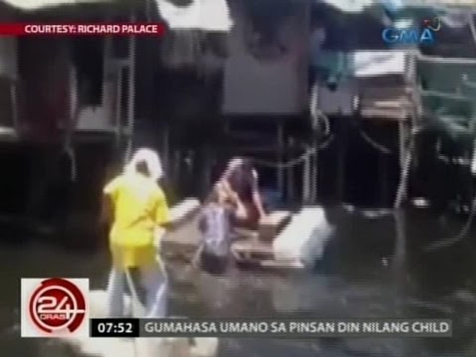 24 Oras: Pagkahulog sa ilog ni Jose Manalo, viral online