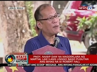 SONA: Pangulong Aquino, naisip daw na magdeklara ng martial law