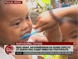 24 Oras: Mag-anak, naghihiraman sa iisang sepilyo at sabon ang gamit imbes na toothpaste