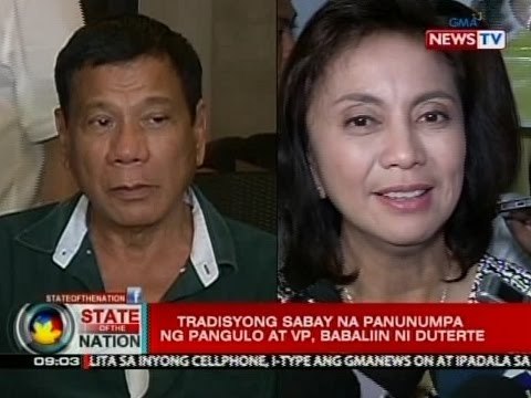 President-elect Rodrigo Duterte at Vice President-elect Leni Robredo, magkahiwalay na manunumpa