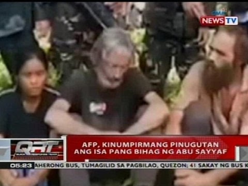 QRT: AFP, kinumpirmang pinugutan ang isa pang bihag ng Abu Sayyaf