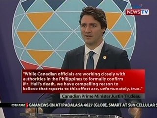 SONA: Justin Trudeau, may dahilan daw para paniwalaan na pinatay na ng Abu Sayyaf si Robert Hall