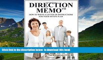 READ book  Direction MemoTM: How to Write a Letter of Instructions for Your Estate Plan Paul M