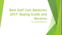 Best Golf Cart Batteries