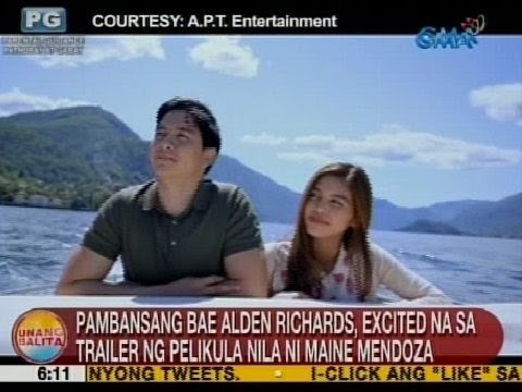 UB: Pambansang Bae Alden Richards, excited na sa trailer ng pelikula nila ni Maine Mendoza