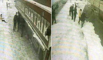 Dev tabela çocukların üzerine düştü