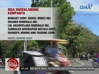 SC, naglabas ng Writ of Kalikasan laban sa 5 kumpanyang iligal umanong nagmimina sa Zambales