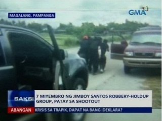 SAKSI: 7-miyembro ng Jimboy Santos robbery-holdup group, patay sa shootout