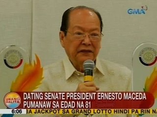 UB: Ex-Senate Pres. Ernesto Maceda, pumanaw sa edad na 81